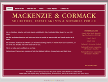 Tablet Screenshot of mackenzieandcormack.co.uk